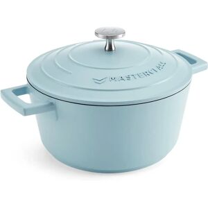 MasterClass Sky Blue Cast Aluminium Casserole Dish - 2.5L MasterClass Sky Blue Cast Aluminium Casserole Dish - 2.5L