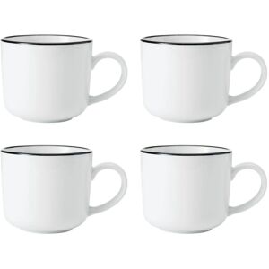 Conjunto de 4 tazas de porcelana blancas Mikasa Conjunto de 4 tazas de porcelana blancas Mikasa