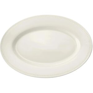 Mikasa Cranborne Oval Serving Platter - 39cm, Cream Mikasa Cranborne Oval Serving Platter - 39cm, Cream