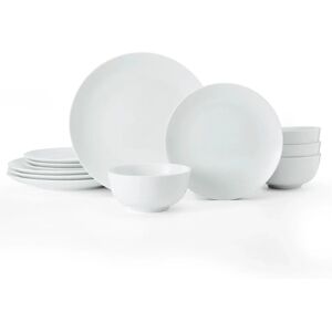 Mikasa Chalk 12-Piece Dinner Set - White Mikasa Chalk 12-Piece Dinner Set - White