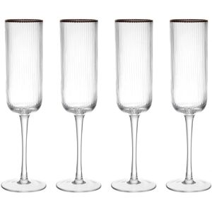 Mikasa Sorrento Crystal Flute Set - Elegant Gift for Champagne Mikasa Sorrento Crystal Flute Set - Elegant Gift for Champagne