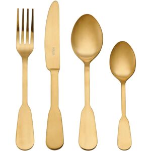 Mikasa Soho Gold Stainless Steel Cutlery Set - 16 Piece for Four Mikasa Soho Gold Stainless Steel Cutlery Set - 16 Piece for Four