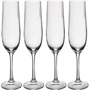 Mikasa Treviso Crystal Champagne Flute Glasses - Set of 4 - 190ml Mikasa Treviso Crystal Champagne Flute Glasses - Set of 4 - 190ml