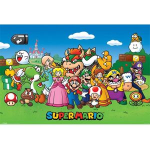 Super Mario Characters Poster - One Size Super Mario Characters Poster - One Size