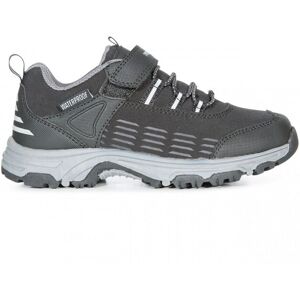 Trespass Boys Harrelson Low Cut Hiking Trainers - Black - Size 1 Trespass Boys Harrelson Low Cut Hiking Trainers - Black - Size 1