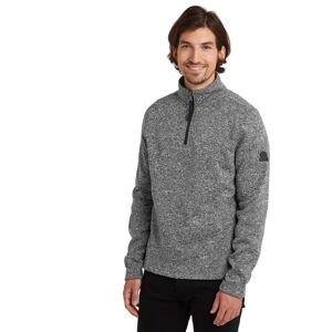 TOG24 Pearson Mens Knitlook Fleece Zipneck - Dark Grey Marl - Fleece Pullover TOG24 Pearson Mens Knitlook Fleece Zipneck - Dark Grey Marl - Fleece Pullover