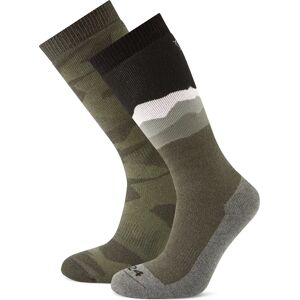 Tog24 Aleko Mens Ski Socks - Khaki/Black - M - Ski Socks Tog24 Aleko Mens Ski Socks - Khaki/Black - M - Ski Socks