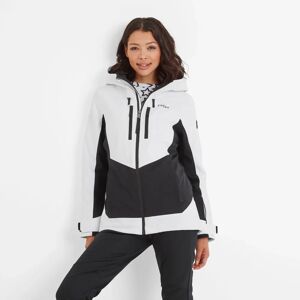 Tog24 Montana Womens Ski Jacket - Black/optic White - Size 10 Uk - Ski Jacket Tog24 Montana Womens Ski Jacket - Black/optic White - Size 10 Uk - Ski Jacket
