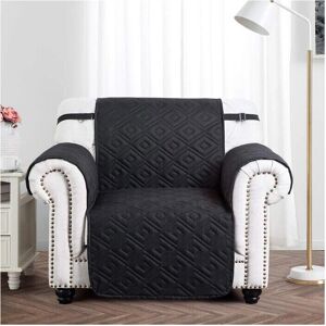 Imperial Rooms - 1 Seater Sofa Cover - Black - Dark Grey - Sofa cover Imperial Rooms - 1 Seater Sofa Cover - Black - Dark Grey - Sofa cover