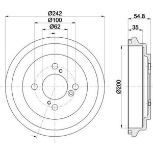 MINTEX MBD420 - Brake Drum - Without wheel hub/bearing/bolt MINTEX MBD420 - Brake Drum - Without wheel hub/bearing/bolt