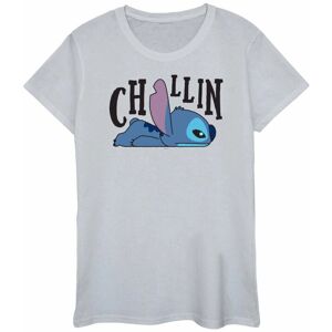 Disney Lilo Stitch Chillin katoen T-shirt - Sportgrijs - XXL Disney Lilo Stitch Chillin katoen T-shirt - Sportgrijs - XXL