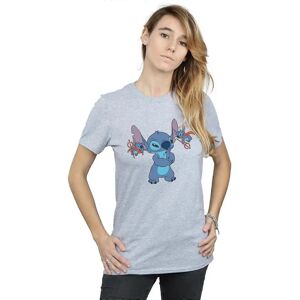 Disney Little Devils Lilo Stitch Boyfriend T-Shirt Sport Grey Disney Little Devils Lilo Stitch Boyfriend T-Shirt Sport Grey