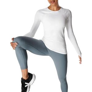 Sweaty Betty Athlete Seamless Workout Long Sleeve Top - White - XS Sweaty Betty Athlete Seamless Workout Long Sleeve Top - White - XS