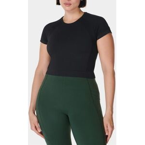 Camiseta de entrenamiento sin costuras de Sweaty Betty para mujer - Negra - Grande Camiseta de entrenamiento sin costuras de Sweaty Betty para mujer - Negra - Grande
