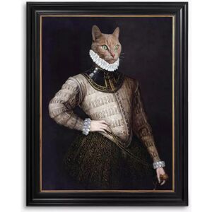 Brookpace Lascelles - Merlin The Cat - Framed - 41 x 36.5 cm - Canvas Brookpace Lascelles - Merlin The Cat - Framed - 41 x 36.5 cm - Canvas