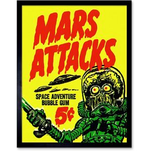 Artery8 - Mars Attacks Space Adventure - 12x16 - Art Print Artery8 - Mars Attacks Space Adventure - 12x16 - Art Print