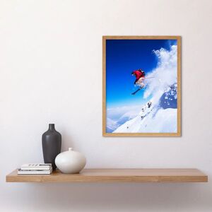 Artery8 - Skier Jumping Slope Skiing Snow Alps - Art Print Artery8 - Skier Jumping Slope Skiing Snow Alps - Art Print