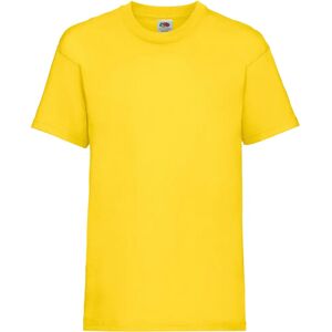 Fruit Of The Loom Childrens Unisex Yellow Short Sleeve T-Shirt - T-Shirt Fruit Of The Loom Childrens Unisex Yellow Short Sleeve T-Shirt - T-Shirt