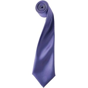 Premier Mens Purple Satin Narrow Tie - Tie Premier Mens Purple Satin Narrow Tie - Tie