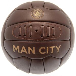 Manchester City FC Retro Leather Heritage Football - Size 5 Manchester City FC Retro Leather Heritage Football - Size 5