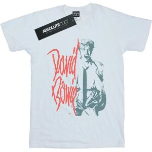 David Bowie White Slim Fit T-Shirt - Men's Mono Shout - T-Shirt David Bowie White Slim Fit T-Shirt - Men's Mono Shout - T-Shirt