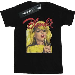 Blondie Women's Singing Mic Cotton Boyfriend T-Shirt - Black - XL Blondie Women's Singing Mic Cotton Boyfriend T-Shirt - Black - XL