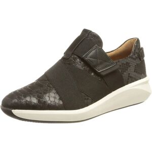Zapatillas Clarks Un Rio Strap Negra Serpiente - Mujer Zapatillas Clarks Un Rio Strap Negra Serpiente - Mujer