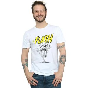 DC Comics The Flash White T-Shirt - Men’s Slim Fit DC Comics The Flash White T-Shirt - Men’s Slim Fit