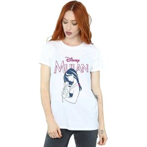 Disney Mulan White Boyfriend Fit T-Shirt - Casual Apparel Disney Mulan White Boyfriend Fit T-Shirt - Casual Apparel