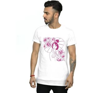 Disney Mulan Mono Magnolia White T-Shirt - Men Disney Mulan Mono Magnolia White T-Shirt - Men
