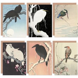 Artery8 - Ohara Koson Japan Birds - Pack 6 - Greeting Card Artery8 - Ohara Koson Japan Birds - Pack 6 - Greeting Card