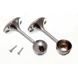 Onestopdiy Chrome Towel Rail End Brackets - Support, 6 Pack Onestopdiy Chrome Towel Rail End Brackets - Support, 6 Pack