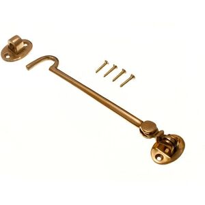 Onestopdiy Brass Cabin Hook & Eye Door Stay - Silent, 150mm Onestopdiy Brass Cabin Hook & Eye Door Stay - Silent, 150mm