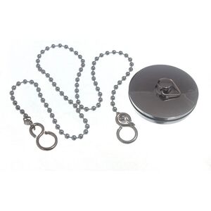Onestopdiy Chrome Bath Plugs - 44mm, 5 Pack, 450mm Chain Onestopdiy Chrome Bath Plugs - 44mm, 5 Pack, 450mm Chain