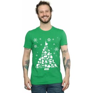 Star Wars Heren Kerstboom T-Shirt Irish Green L Star Wars Heren Kerstboom T-Shirt Irish Green L