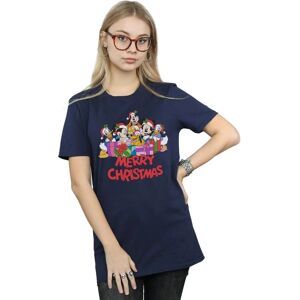 Disney Mickey Mouse Kerstfeest Boyfriend T-Shirt Disney Mickey Mouse Kerstfeest Boyfriend T-Shirt