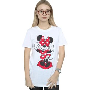 Disney Minnie Mouse Bow Eyes Cotton Boyfriend T-Shirt - White Disney Minnie Mouse Bow Eyes Cotton Boyfriend T-Shirt - White