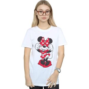 Disney Minnie Mouse Bow Eyes Cotton Boyfriend T-Shirt - White Disney Minnie Mouse Bow Eyes Cotton Boyfriend T-Shirt - White