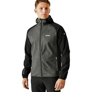 Regatta Men's Arec III Softshell Jacket - Ash Marl Black Regatta Men's Arec III Softshell Jacket - Ash Marl Black