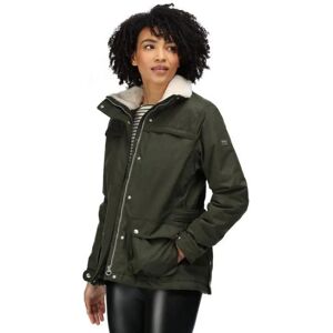 Regatta Womens Linnette Waterproof Insulated Jacket - Dark Khaki - Size 10 Regatta Womens Linnette Waterproof Insulated Jacket - Dark Khaki - Size 10