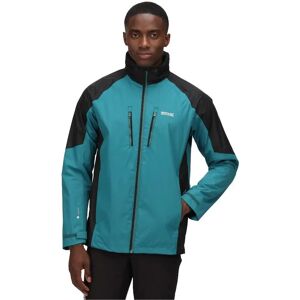 Regatta Waterproof Mens Green Black Colourblock Water Repellent Calderdale IV Jacket - Jacket Regatta Waterproof Mens Green Black Colourblock Water Repellent Calderdale IV Jacket - Jacket