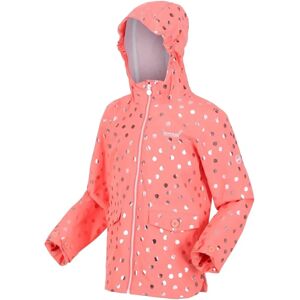 Regatta Belladonna Waterproof Jacket - Fusion Coral Dot - 11-12 yrs Regatta Belladonna Waterproof Jacket - Fusion Coral Dot - 11-12 yrs