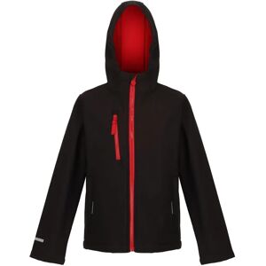 Regatta Professional Kids Breathable Ablaze 3-Layer Softshell Jacket Black Classic Red - Jacket Regatta Professional Kids Breathable Ablaze 3-Layer Softshell Jacket Black Classic Red - Jacket