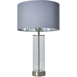 ValueLights Balan Brushed Chrome Table Lamp - Table Lamp ValueLights Balan Brushed Chrome Table Lamp - Table Lamp