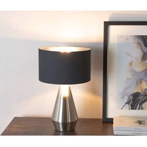 ValueLights - Jax - Black - Chrome Lamp Shade - Table Lamp ValueLights - Jax - Black - Chrome Lamp Shade - Table Lamp