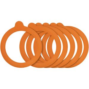 Kilner Pack de 6 aros de sellado naranjas para frascos de 0,35–2L Kilner Pack de 6 aros de sellado naranjas para frascos de 0,35–2L