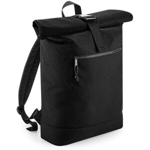 BagBase Recycled Roll-Top Backpack - Unisex Black 20L BagBase Recycled Roll-Top Backpack - Unisex Black 20L