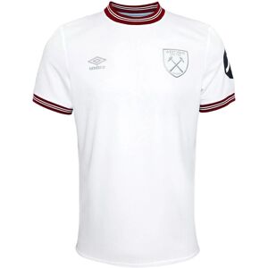 Umbro West Ham Away Shirt - Kids, White, Textured, Personalised Umbro West Ham Away Shirt - Kids, White, Textured, Personalised