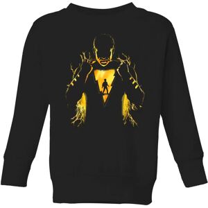 DC Comics Shazam Lightning Silhouette Kids' Sweatshirt - Black - 11-12 Years DC Comics Shazam Lightning Silhouette Kids' Sweatshirt - Black - 11-12 Years