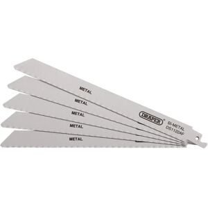 Draper Tools 38593 Bi-metal Reciprocating Saw Blades - Metal Cutting - 225mm - Pack of 5 Draper Tools 38593 Bi-metal Reciprocating Saw Blades - Metal Cutting - 225mm - Pack of 5